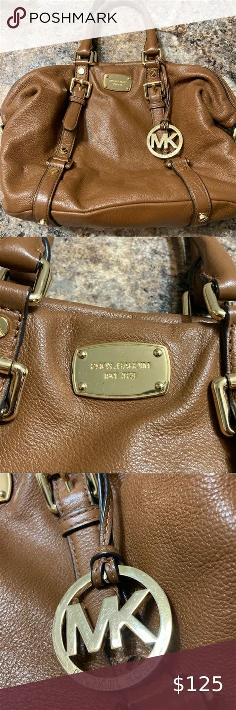 michael kors bedford belted medium satchel acorn|Michael Kors bedford leather bag.